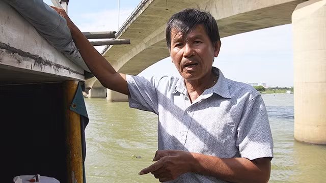 Cầu Cẩm Lệ, nơi ông Léo mưu sinh và làm việc nghĩa.