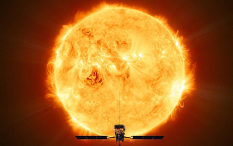 Gió Mặt trời có tính hỗn loạn và có thể làm hỏng công nghệ trên Trái đất cũng như trong không gian. (Ảnh: ESA/PA)