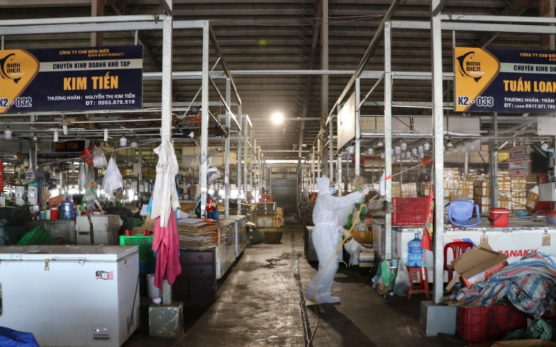 Một phần Chợ đầu mối nông sản thực phẩm Bình Điền (Ảnh: Trang thông tin từ Chợ đầu mối nông sản thực phẩm Bình Điền).