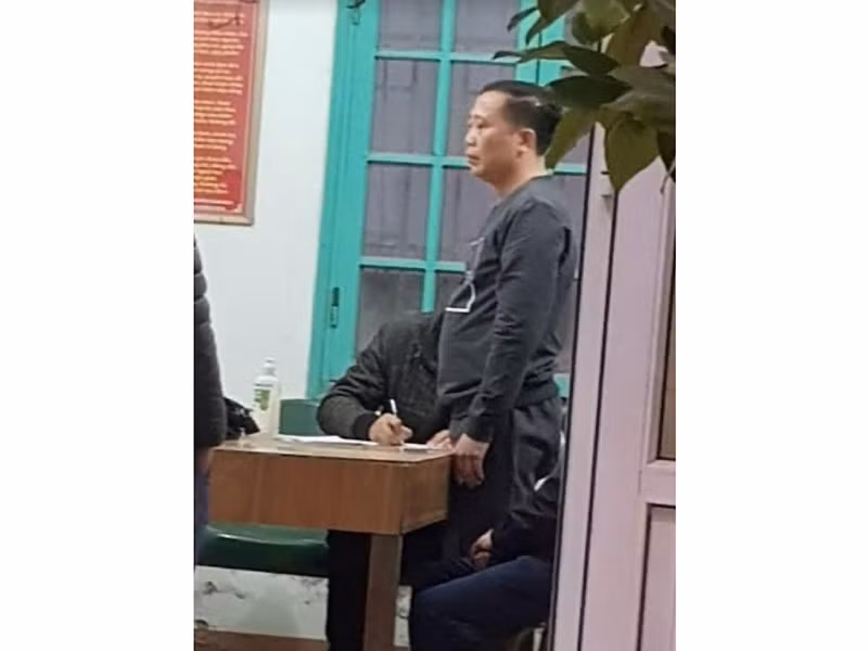 Đối tượng Nguyễn Văn Bình, tức Bình Vổ bị bắt chiều tối 22-1. (Ảnh CTV)