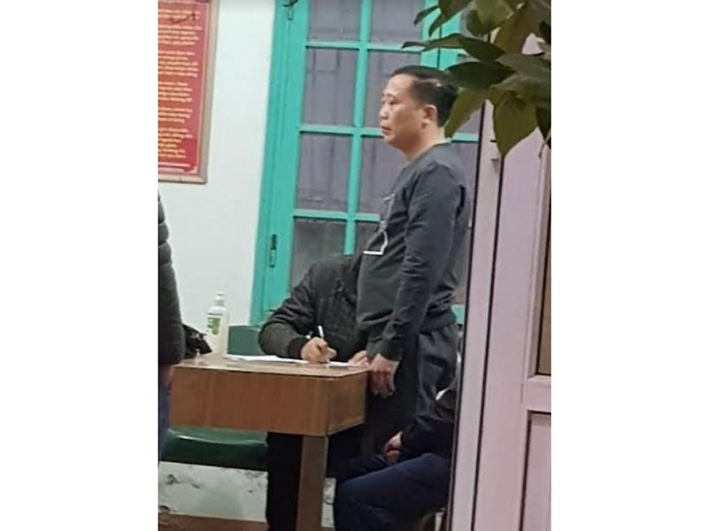 Đối tượng Nguyễn Văn Bình, tức Bình Vổ bị bắt chiều tối 22-1. (Ảnh CTV)