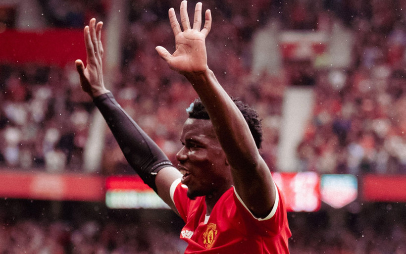 Paul Pogba là ngôi sao sáng nhất trong chiến thắng 5-1 của MU trước Leeds. (Ảnh: Getty Images) 