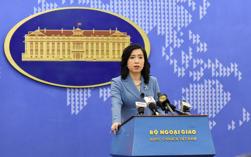 Người phát ngôn Bộ Ngoại giao Lê Thị Thu Hằng. (Ảnh: VOV)