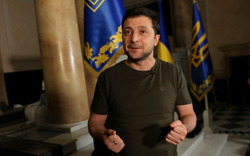 Tổng thống Ukraine Volodymyr Zelensky. (Ảnh: Reuters)