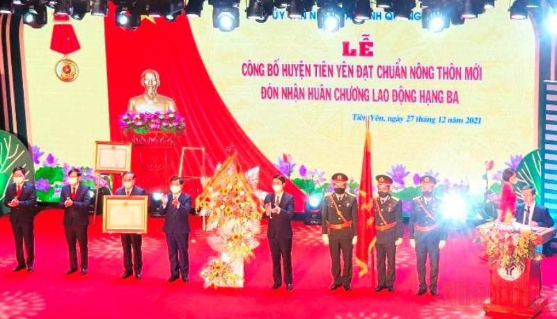 Huyện Tiên Yên (Quảng Ninh) là huyện dân tộc, miền núi phía Bắc đầu tiên của cả nước cán đích nông thôn mới.