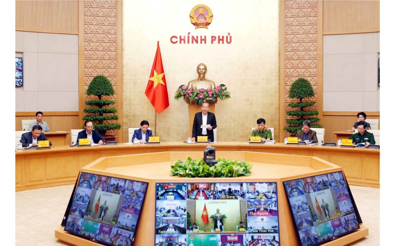 Phó Thủ tướng Thường trực Trương Hòa Bình phát biểu ý kiến chỉ đạo tại hội nghị trực tuyến bảo đảm ATGT.