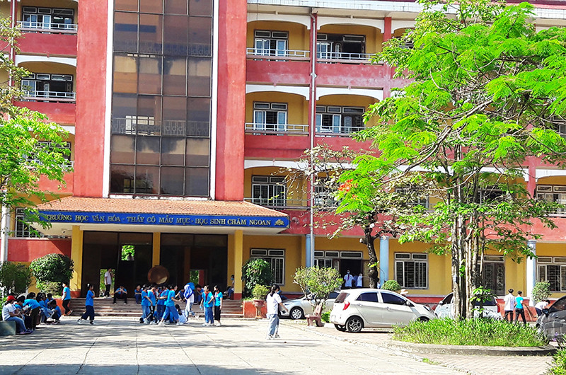 Học sinh lớp 9 Trường THCS Trần Mai Ninh, thành phố Thanh Hóa.