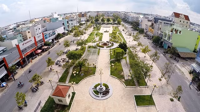 Một góc thị xã Hồng Ngự.