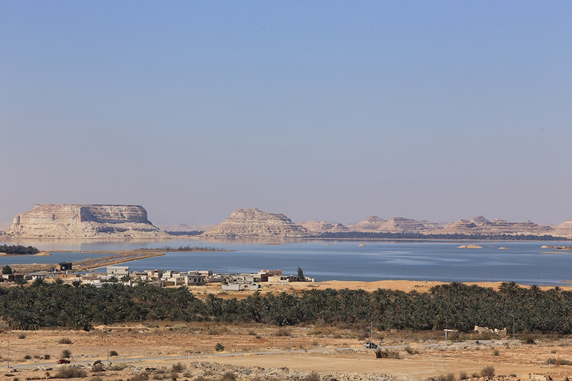 Ốc đảo được hình thành nhờ nguồn nước dồi dào của hồ Siwa, bao quanh cả ốc đảo, tạo nên hệ sinh thái đa dạng ngay giữa lòng sa mạc Sahara.