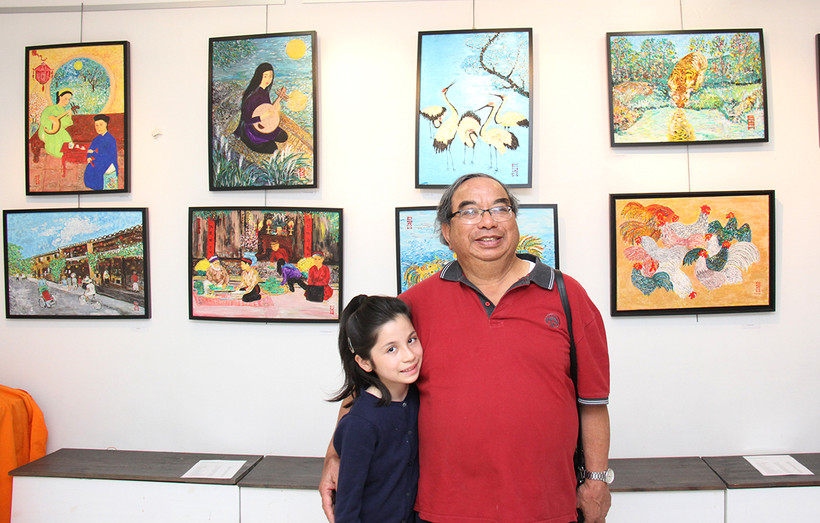 Họa sĩ Phạm Trọng Chánh hy vọng các tác phẩm của ông sẽ góp phần giới thiệu thêm về lịch sử, đất nước con người Việt Nam tới công chúng ở Pháp.