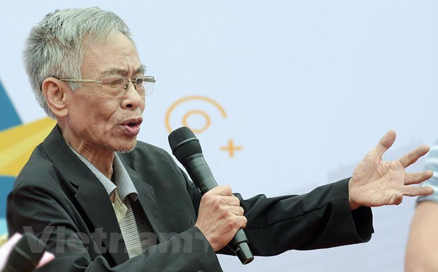 Nhà thơ Hoàng Nhuận Cầm. Ảnh: Vietnam+