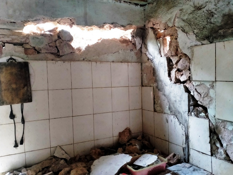 Nhà dân tại xã Hua Păng (Mộc Châu). 