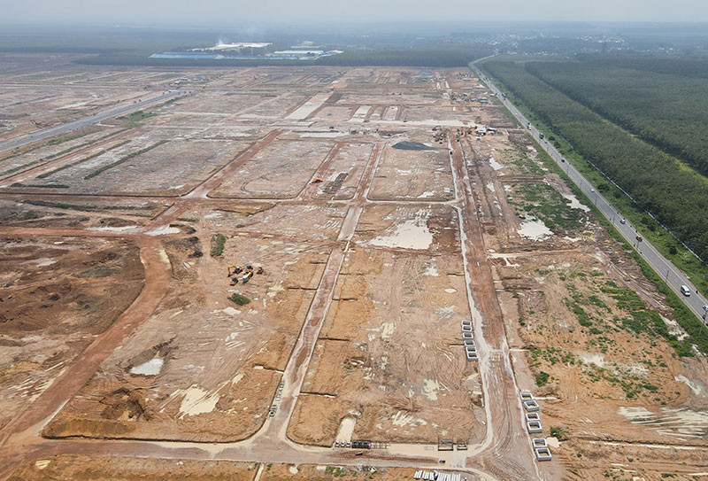 Khu tái định cư Lộc An – Bình Sơn nhìn từ trên cao.