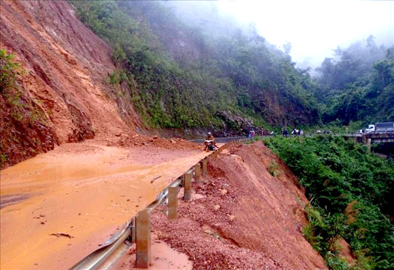 Cảnh báo mưa lớn, sạt lở đất ở vùng núi Bắc Bộ. (Ảnh minh họa)