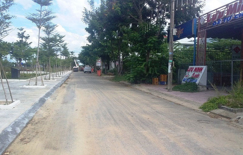 Khu dân cư Lưu Minh (Hà Lam, huyện Thăng Bình) trước giờ phong tỏa.