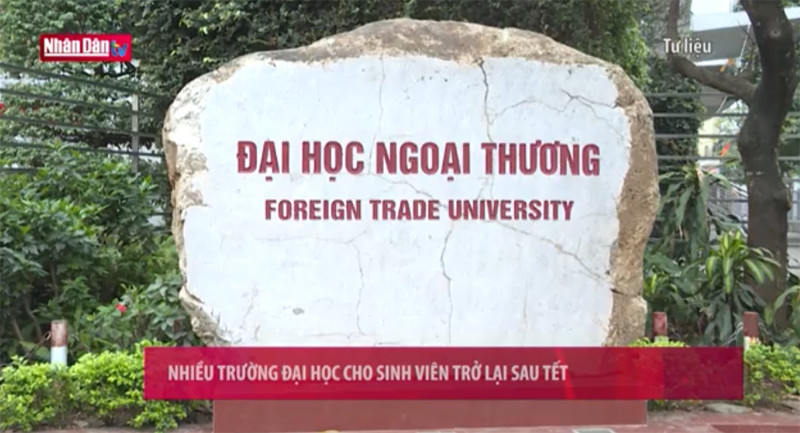 Nhiều trường đại học cho sinh viên trở lại sau tết