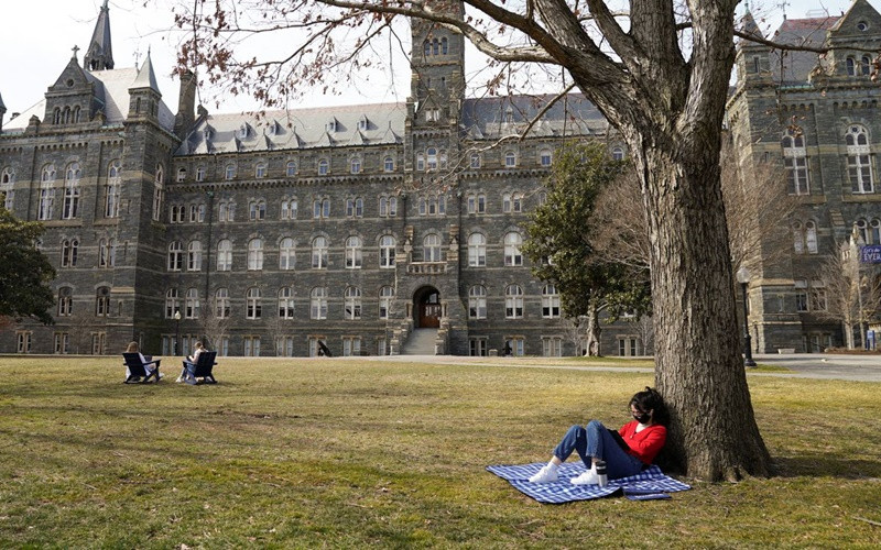 Khuôn viên Đại học Georgetown tại Washington, Mỹ. (Ảnh: Reuters)