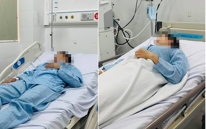 Hai vợ chồng bệnh nhân vẫn đang điều trị sức khỏe. 