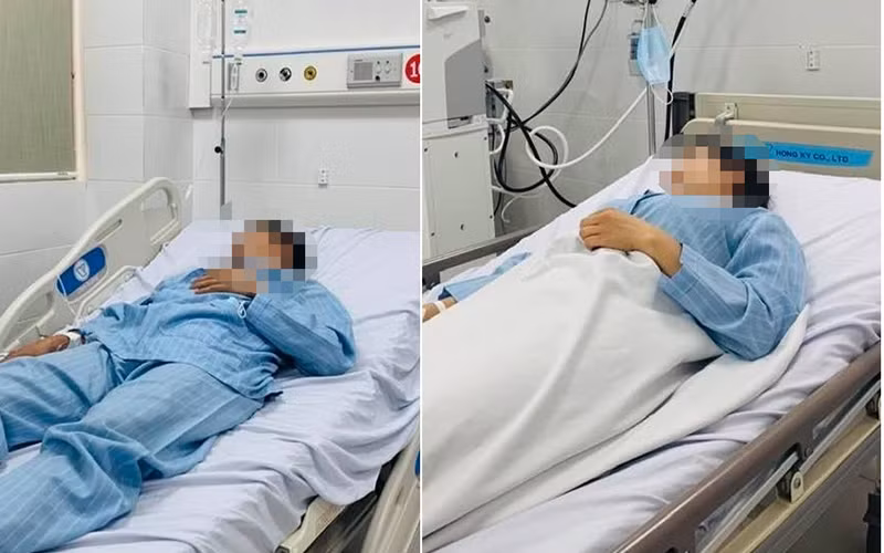 Hai vợ chồng bệnh nhân vẫn đang điều trị sức khỏe. 