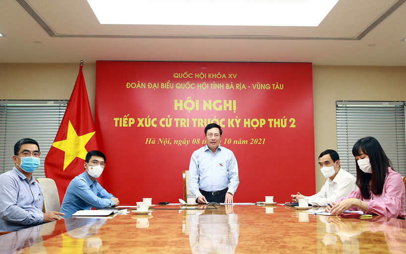 Phó Thủ tướng Phạm Bình Minh phát biểu tại Hội nghị. (Ảnh: VGP)