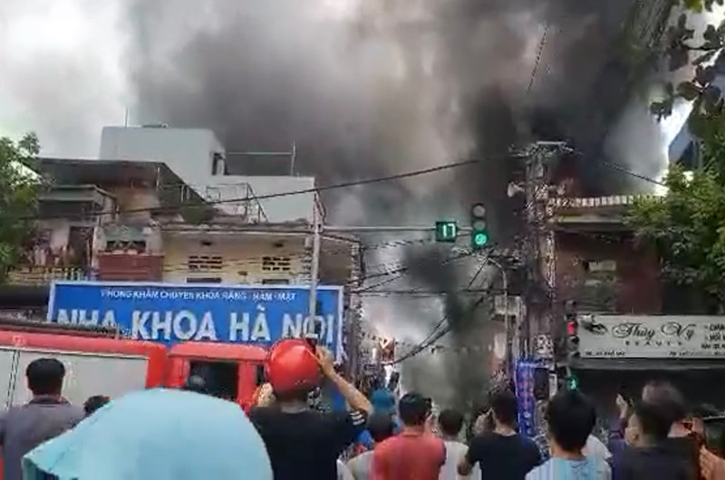 Hiện trường vụ cháy.