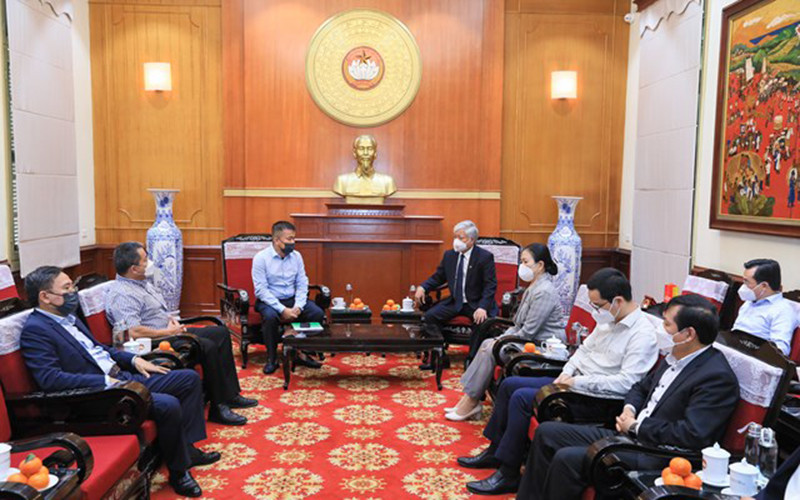 Quang cảnh buổi tiếp. Ảnh: Báo Đại đoàn kết