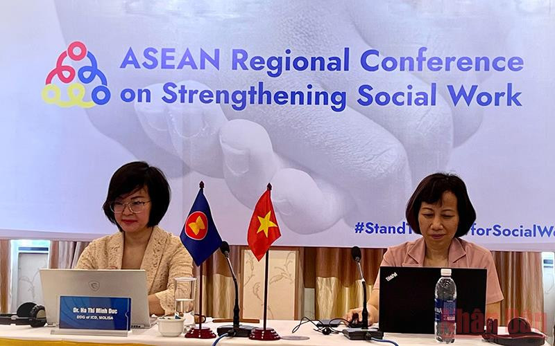 Quang cảnh hội nghị tại điểm cầu Hà Nội. 