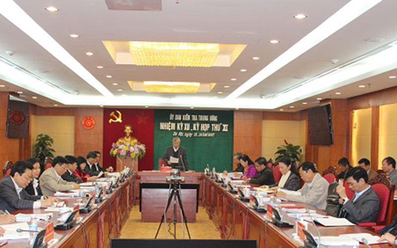 Kỳ họp thứ 11 Ủy ban Kiểm tra Trung ương. Ảnh: Ủy ban Kiểm tra Trung ương.