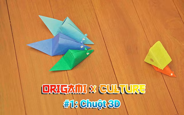 Chuột origami của Vietnam Origami Group.