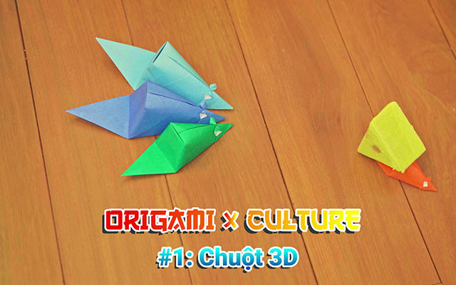 Chuột origami của Vietnam Origami Group.