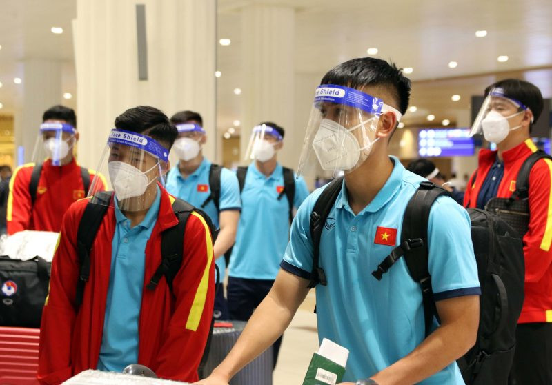 Đội tuyển U22 Việt Nam đã có mặt tại UAE vào sáng 8/10. (Ảnh: VFF)