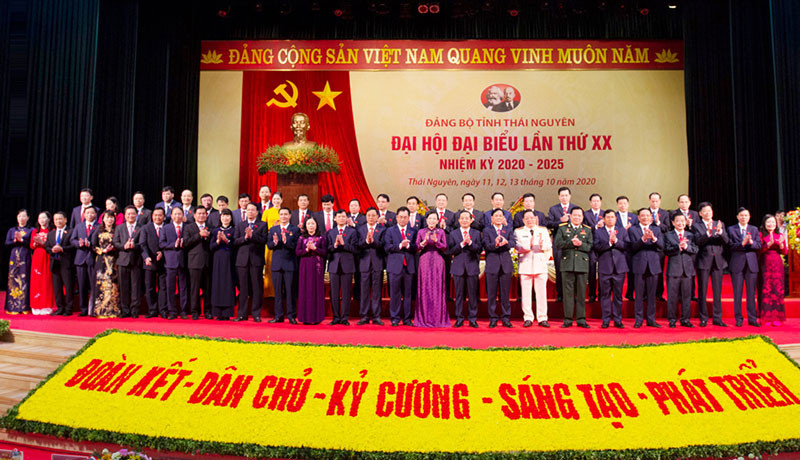 Ban Chấp hành Đảng bộ tỉnh Thái Nguyên khóa 20, nhiệm kỳ 2020 - 2025. 
