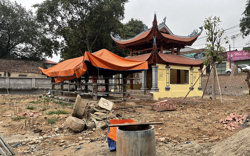 Di tích quốc gia đình Đại Lâm (Bắc Ninh) tan hoang vì tu bổ không phép.