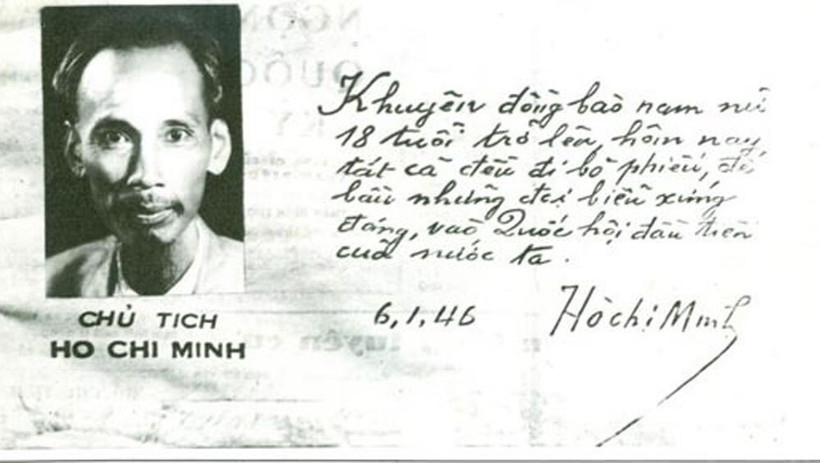 Lời kêu gọi quốc dân đi bỏ phiếu