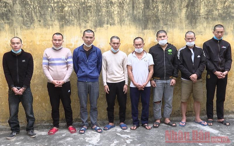 Các đối tượng liên quan vụ bắt giữ người trái pháp luật, cưỡng đoạt tài sản.