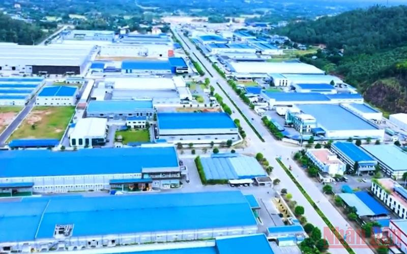 Khu Công nghiệp Điềm Thụy A rộng 180ha đến nay cơ bản được lấp đầy bởi các dự án FDI.