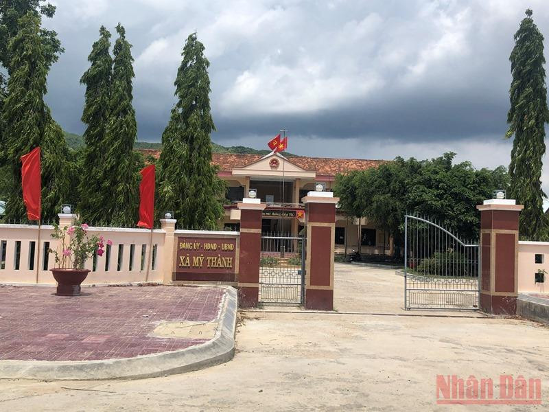 Trụ sở UBND xã Mỹ Thành, huyện Phù Mỹ, nơi ông Hợp đang giữ chức Chủ tịch.