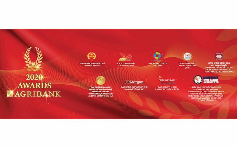 Agribank năm 2020 – Một năm gặt hái nhiều giải thưởng uy tín