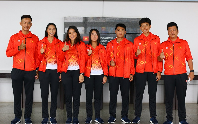 Đội tuyển quần vợt trẻ Việt Nam đặt quyết tâm cao tại Vòng sơ loại Junior Davis Cup/Junior Billie Jean King Cup khu vực châu Á-Thái Bình Dương năm 2022. (Ảnh: Liên đoàn Quần vợt Việt Nam)