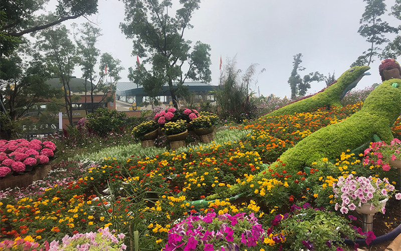 Khu du lịch Quốc gia núi Bà Đen (Tây Ninh) trong dịp khai trương.