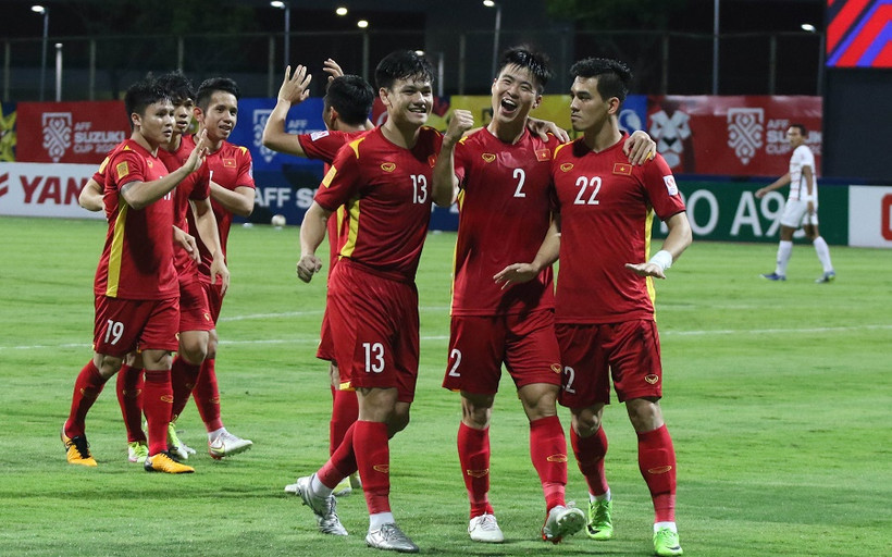 Đội tuyển Việt Nam đã sẵn sàng trước thử thách cực đại vào tối nay, tại Kallang. (Ảnh: VFF)