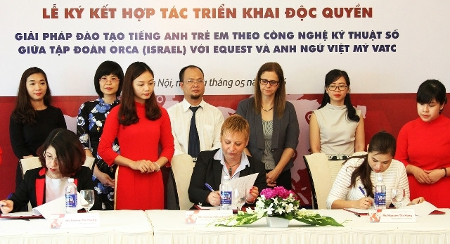 Ký kết triển khai độc quyền giải pháp đào tạo tiếng Anh theo công nghệ kỹ thuật số của người Do Thái