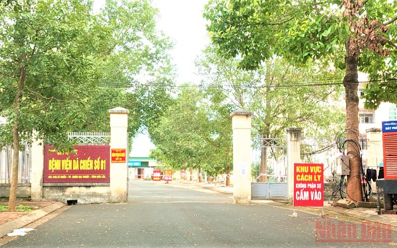 Bệnh viện dã chiến số 1, nơi đồng chí Đ đang điều trị Covid-19.