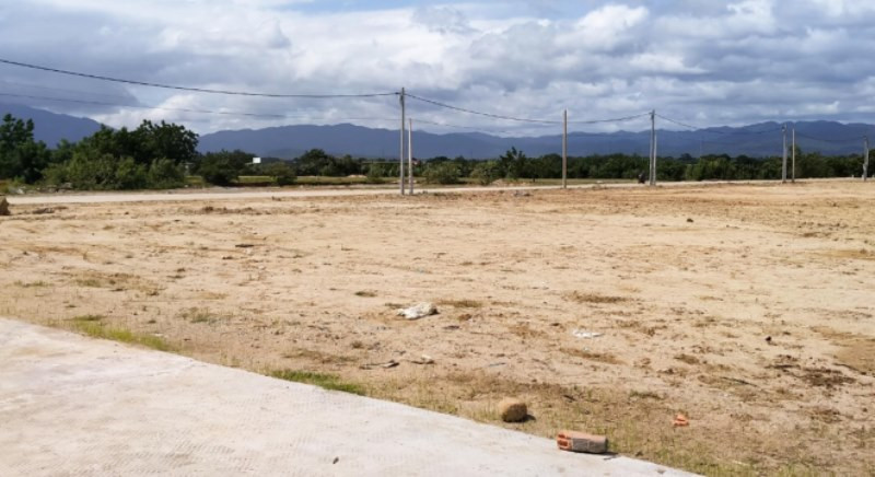 Một góc Khu tái định cư tại thôn Nhị Hà 1, xã Nhị Hà, huyện Thuận Nam (Ninh Thuận) đã hoàn thành thi công hạ tầng.