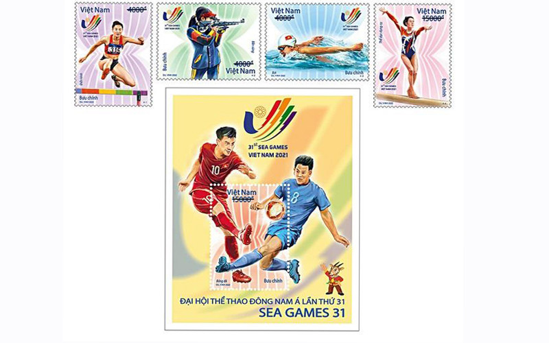 Bộ tem SEA Games 31.