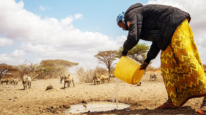 Kenya đang đối mặt tình trạng hạn hán kỷ lục. Ảnh: GETTY