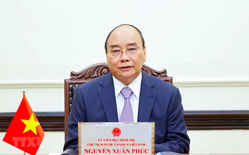 Chủ tịch nước Nguyễn Xuân Phúc. (Ảnh: TTXVN)