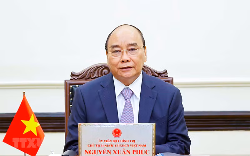 Chủ tịch nước Nguyễn Xuân Phúc. (Ảnh: TTXVN)