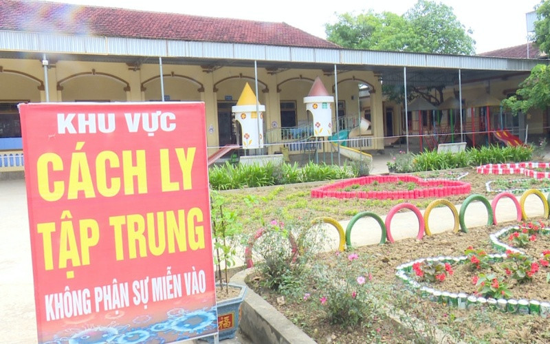 Thí điểm lập trạm xá dã chiến tại Trường mầm non Nghĩa Đồng để thu dung, điều trị bệnh nhân F0 không có triệu chứng hay triệu chứng nhẹ.