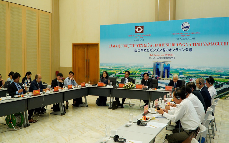 Trao đổi hợp tác hữu nghị giữa tỉnh Bình Dương và tỉnh Yamaguchi.